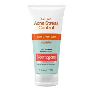 Neutrogena Acne Stress Control Power-Cream Wash — White/Teal/Orange